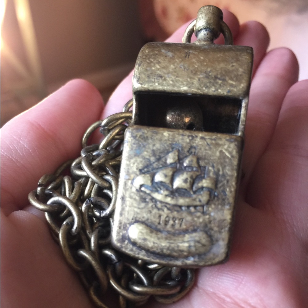 Madewell metal whistle necklace